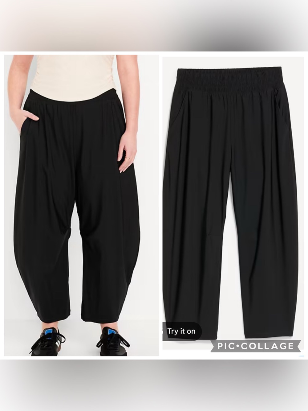 Old navy barrel Sleektech Go-Dry  Relaxed Elastic Waist Pants size XL